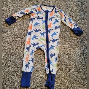 Caden Lane 3-6 month dinosaur zippy